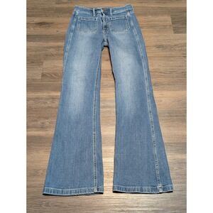 GAP High Rise Flare Jeans Medium Wash Size 26 | 2R